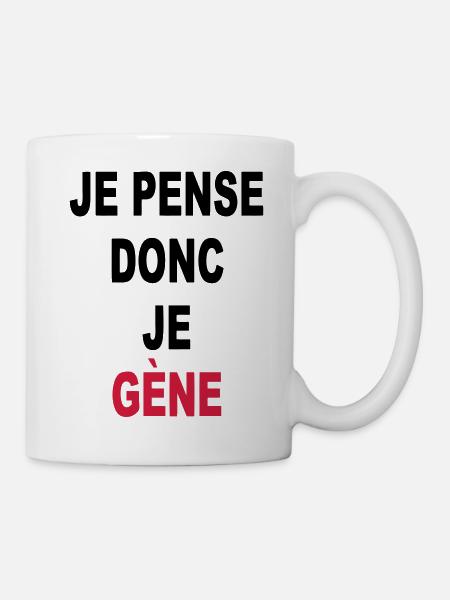 Daher denke ich, ich GENE - Tasse - Weiß