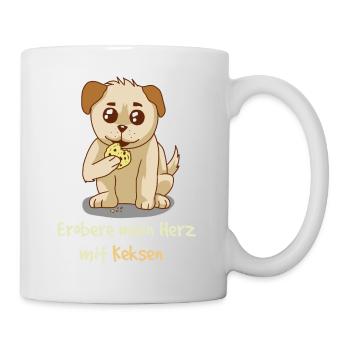 Conquer My Heart with Cookies Fantasy HUnde - Mug - white - Right