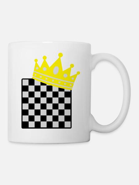 chess king - Tasse - Weiß
