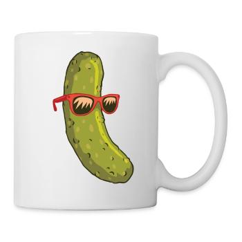 Concombre Surfer - Mug blanc - blanc - Droite