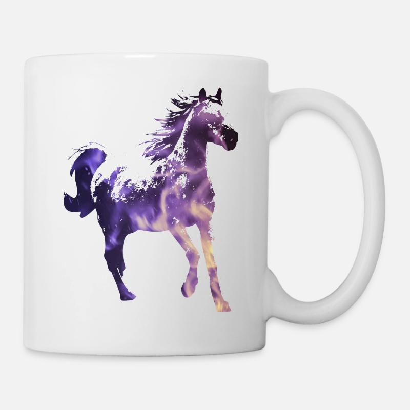 cheval - Mug blanc - blanc