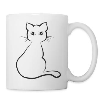 chat - Mug blanc - blanc - Droite
