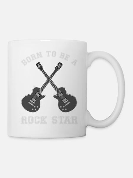 Born To Be A Star Guitar Rock - Mug blanc - blanc