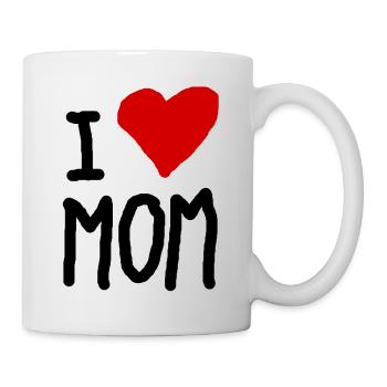 I love Mom - Mug - white - Right