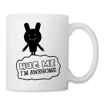 Hug Me - I´m Awesome - Mug blanc - blanc - Droite
