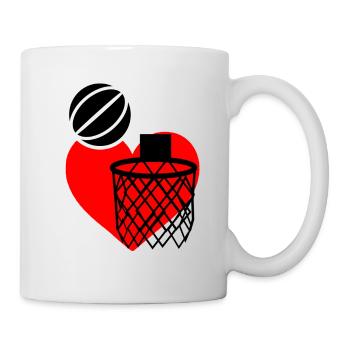 Basketball love - Mug - white - Right