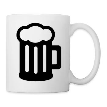 Bière - Mug blanc - blanc - Droite