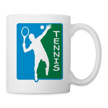 Tennis - Tasse - Weiß - Rechts