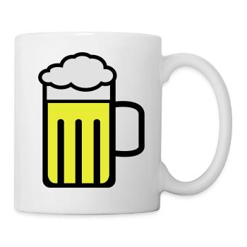 beer - Tasse - Weiß - Rechts