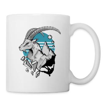 Capricorn Mountains Climbing Climbing Shirt - Mug - white - Right