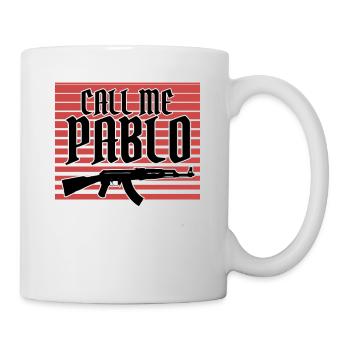 Escobar "Call me Pablo" - Tasse - Weiß - Rechts