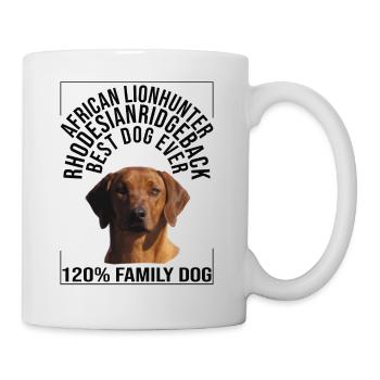 Rhodesian Ridgeback "Family Dog" - Mug - white - Right