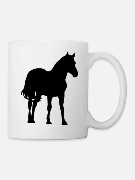 Pferd - Tasse - Weiß
