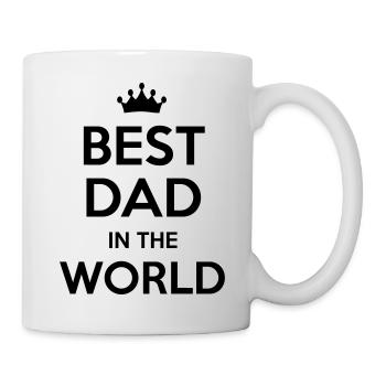 best dad in the world - Tasse - Weiß - Rechts