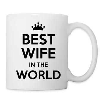 best wife in the world - Mug blanc - blanc - Droite