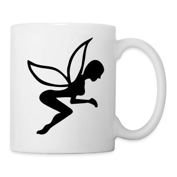 fée fairy tail tales vintage cute girl retro - Mug blanc - blanc - Droite