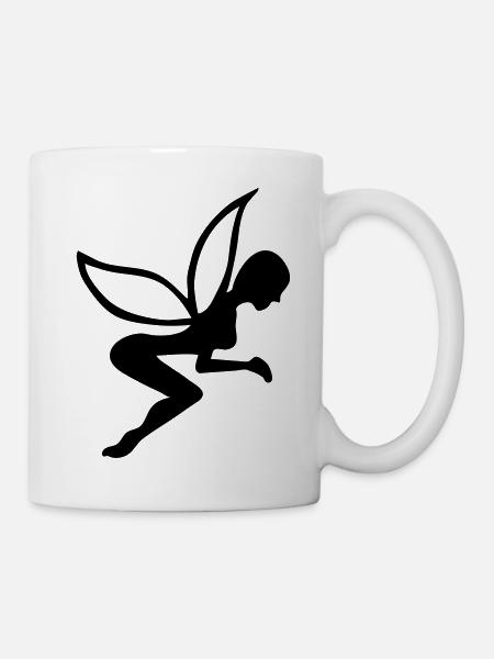 fée fairy tail tales vintage cute girl retro - Mug blanc - blanc