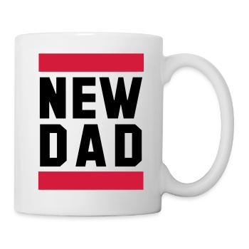 NEW DAD Funny Pregnancy Design - Mug - white - Right