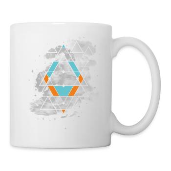 Geometrische Muster - Tasse - Weiß - Rechts