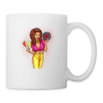 Pin up fille. Musique. idée cadeau - Mug blanc - blanc - Droite
