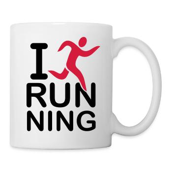 i_love_running_f2 - Tasse - Weiß - Rechts