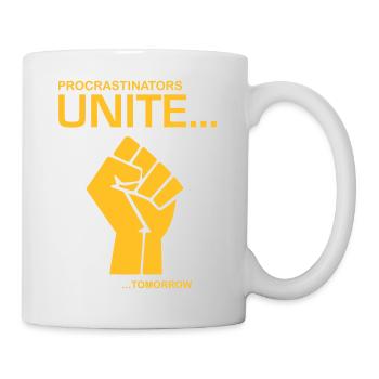 Procratinators Unite - Mug blanc - blanc - Droite