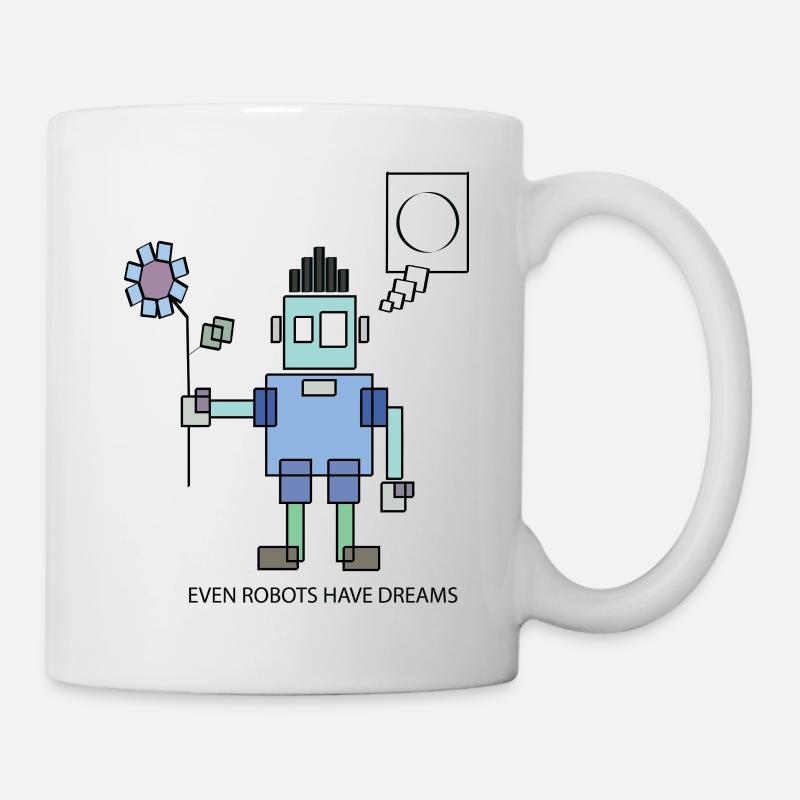 Roboter - Tasse - Weiß