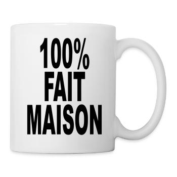 fait maison cent pour cent - Mug blanc - blanc - Droite