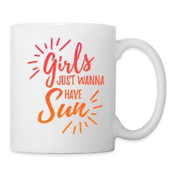 Les filles veulent juste avoir le soleil - Mug blanc - blanc - Droite
