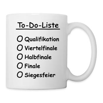 To-Do-Liste (Sport Turnier / Kurz) - Tasse - Weiß - Rechts