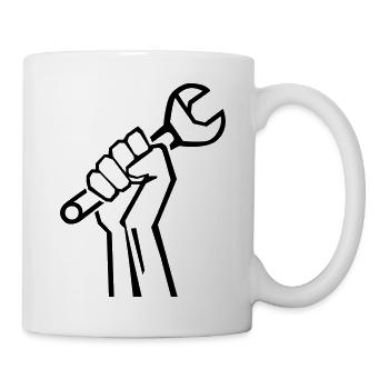 handwerker_f1 - Tasse - Weiß - Rechts
