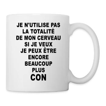 Si je veux, je peux - Mug blanc - blanc - Droite