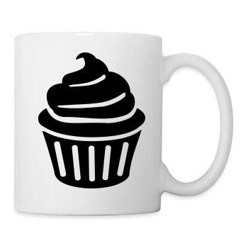 Cupcake - Tasse - Weiß - Rechts