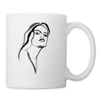 Retro Goddess - verleiht Superkräfte! - Tasse - Weiß - Rechts