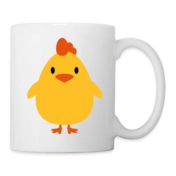 Sweet little cock chicks - Mug - white - Right