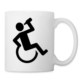 Chaise roulante - Mug blanc - blanc - Droite
