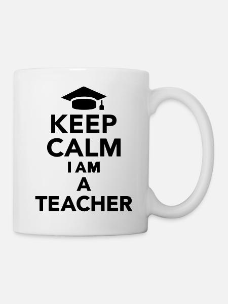 Keep calm I am teacher - Mug blanc - blanc
