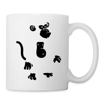 Cool Affen Design - Tasse - Weiß - Rechts