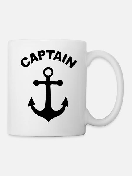 captain - marin - Mug blanc - blanc