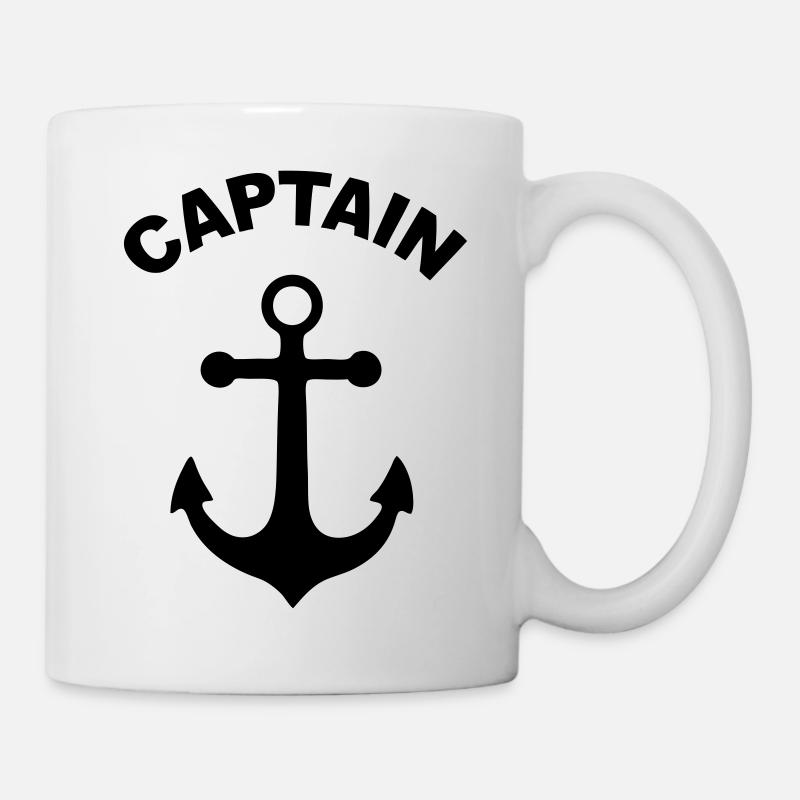 captain - marin - Mug blanc - blanc