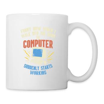 Computer Geek Shirt: Tech Support I Software - Mug - white - Right