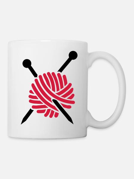 Stricken - Tasse - Weiß