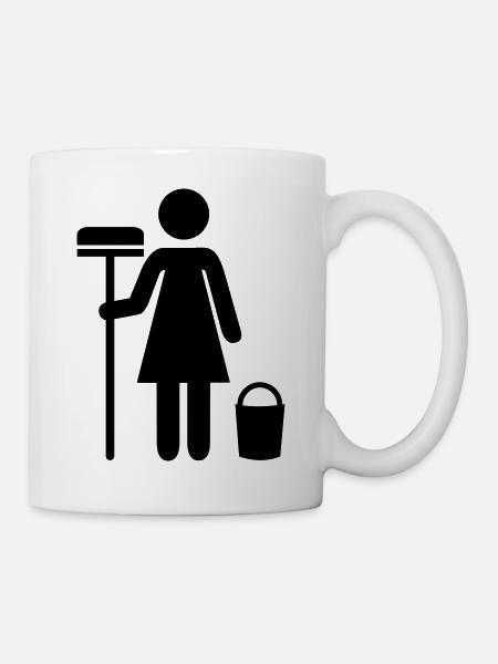 Cleaning lady - Mug - white