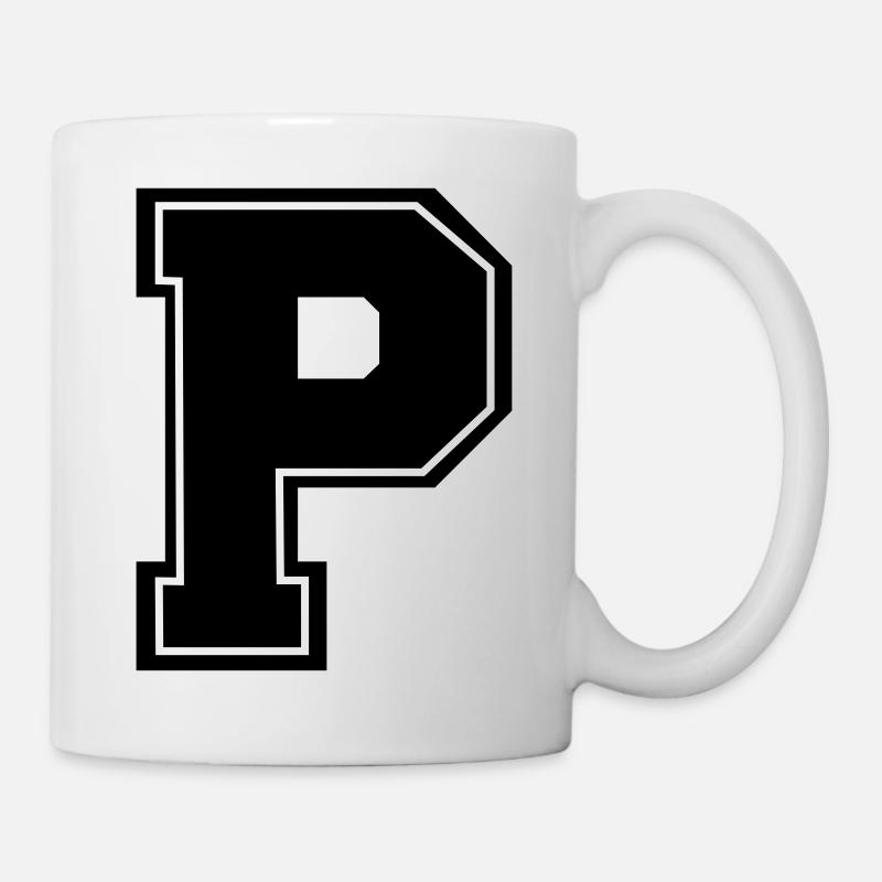 p - Tasse - Weiß