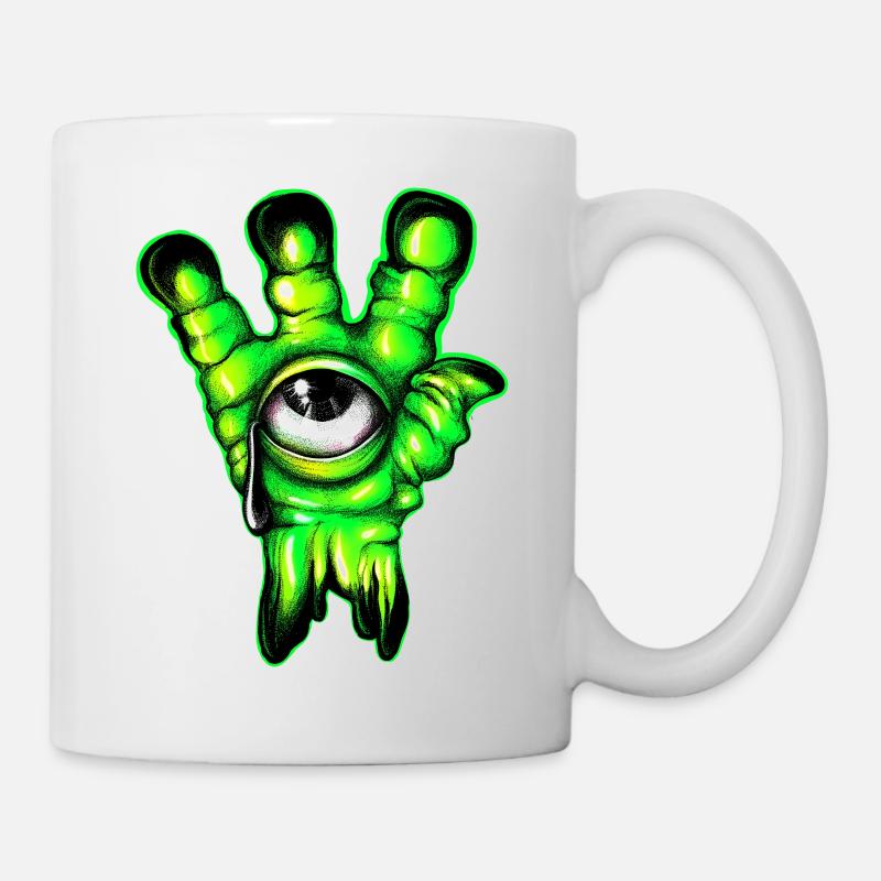 Couleur de la main étrangère - Mug blanc - blanc