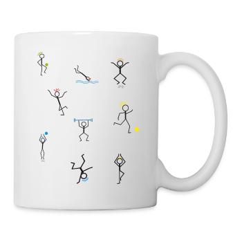 Es lebe der Sport - Tasse - Weiß - Rechts