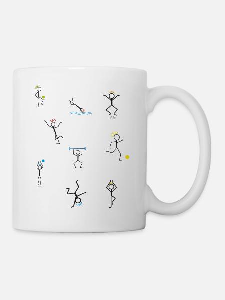 Es lebe der Sport - Tasse - Weiß