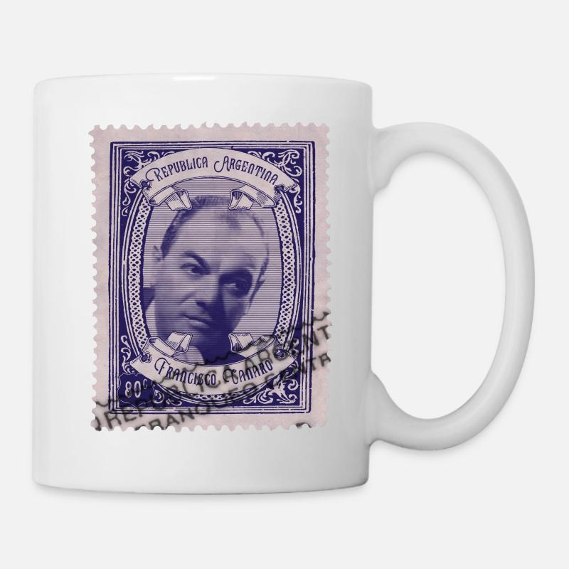 Estampa: Francisco Canaro - Tasse - Weiß
