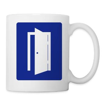 Tür - Tasse - Weiß - Rechts