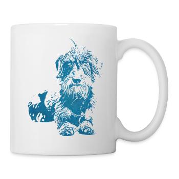 Wire-haired Dachshund proud, stubborn, alive - Mug - white - Right